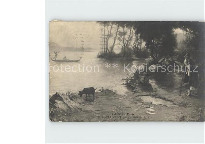 Verlag Salon de Paris Nr. 4950 P. de Plument Le Soir de la Vie