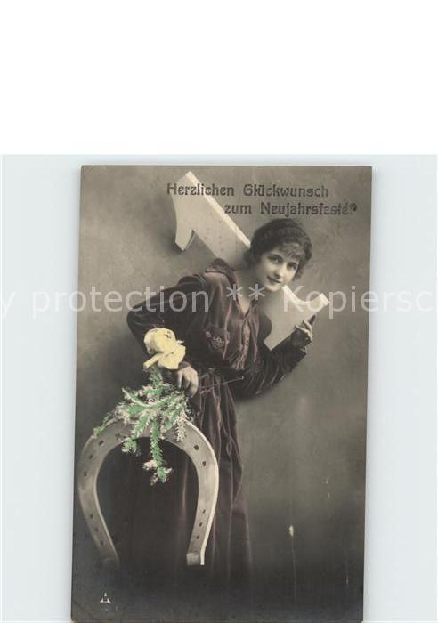 Neujahr Hufeisen Frau Foto-PH