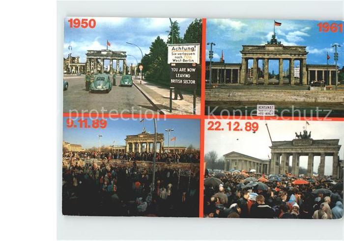 Brandenburgertor 1950-1989 Berlin
