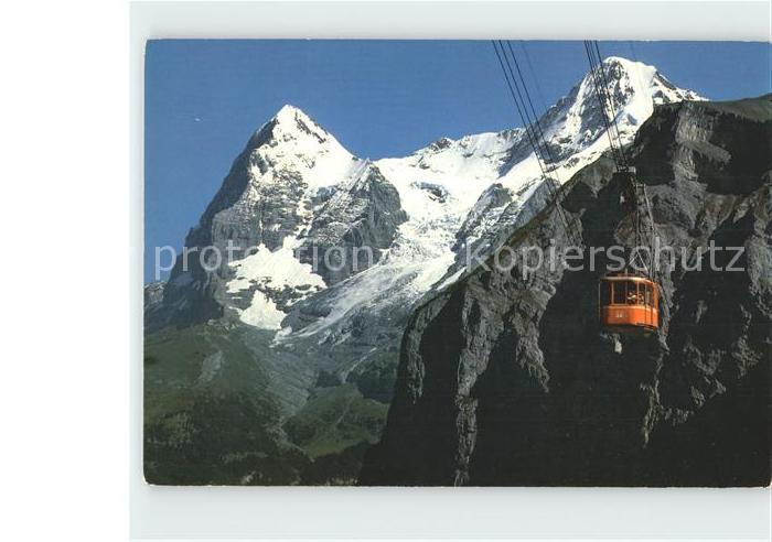 Seilbahn Schilthorn Muerren Eiger Moench