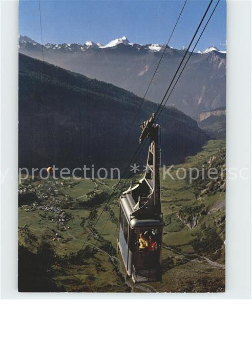 Seilbahn Leukerbad-Gemmipass Weisshorn Matterhorn