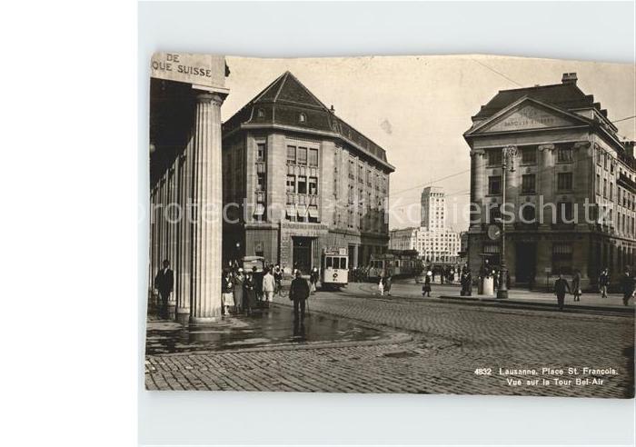 Strassenbahn Lausanne Place St. Francois