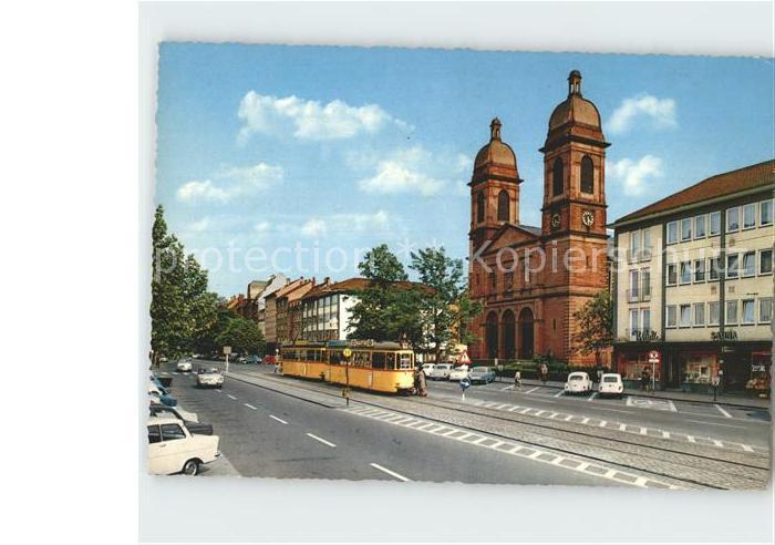 Strassenbahn Karlsruhe-Muehlburg Peter-und-Paul-Platz