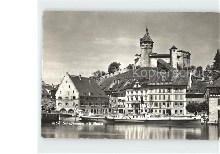 Dampfer Seitenrad Schaffhausen Munot Restaurant Schweizerhalle