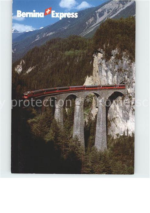 Eisenbahn Bernina-Express Landwasser-Viadukt Filisur