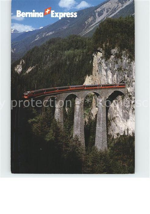 Eisenbahn Bernina-Express Landwasser-Viadukt Filisur