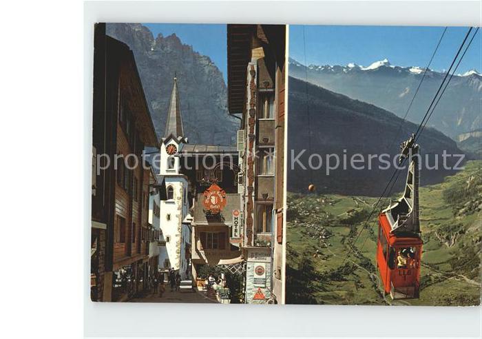 Seilbahn Gemmi Leukerbad Dorfstrasse