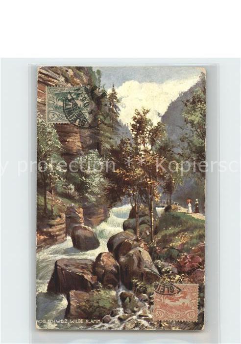 Verlag Tucks Oilette Nr. 660 B Wilde Klamm Saechsische Schweiz
