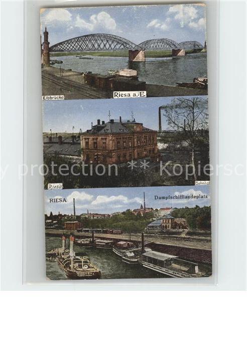 Bruecken Bauwerke Riesa Elbbrücke Dampfschifflandeplatz