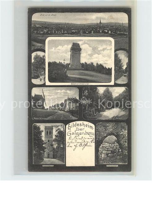 HILDESHEIM  CITY Bismarcksaeule Aussichtsturm Mozartstrasse