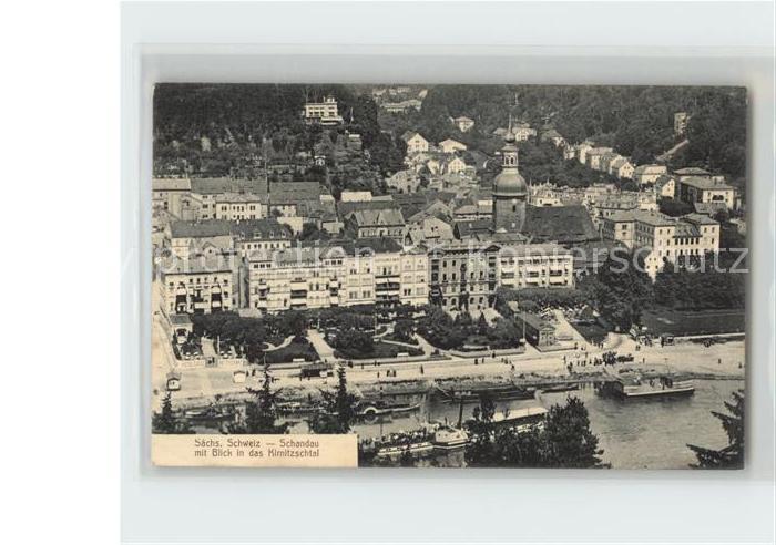 Bad Schandau Blick in das Kirnitzschtal