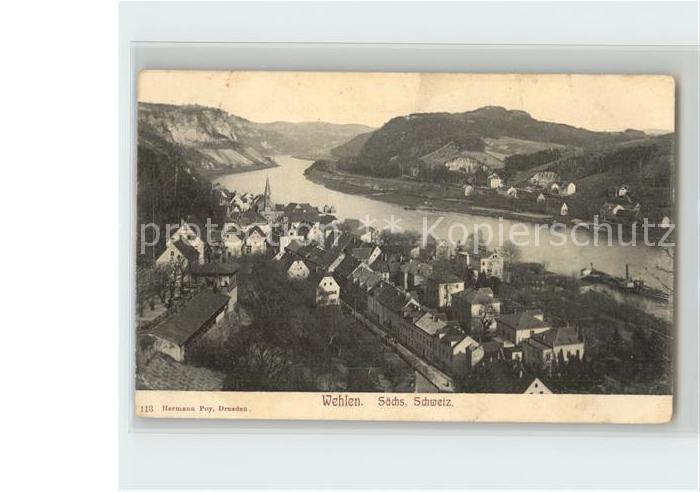 Wehlen Sachsen Gesamtansicht