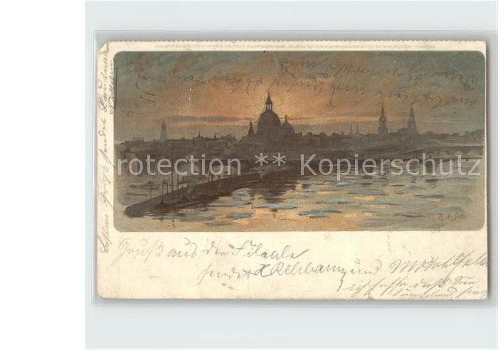 DRESDEN Elbe Altstadt