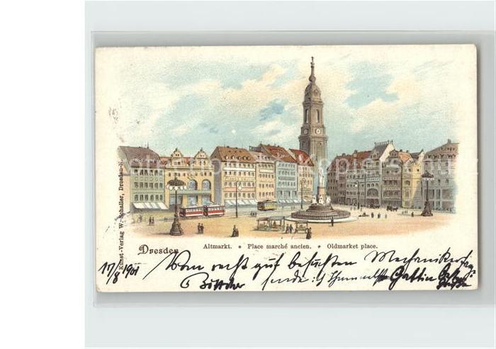 DRESDEN Elbe Altmarkt