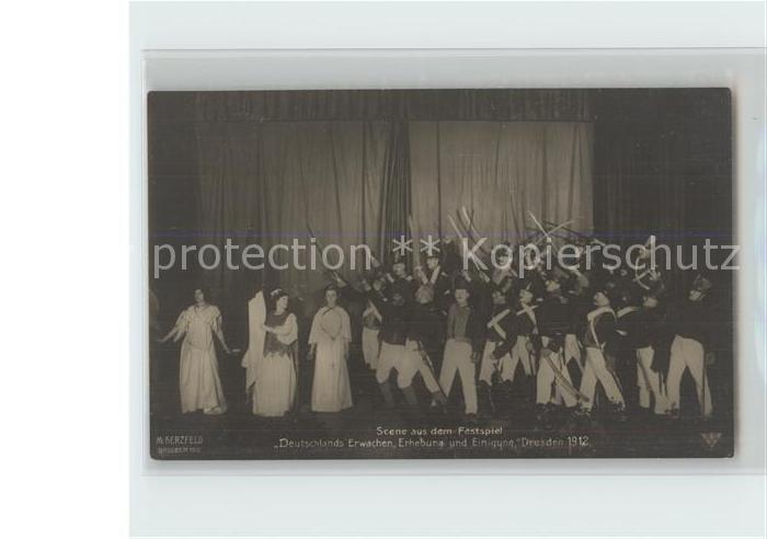 DRESDEN Elbe Festspiel Deutschlands Erwachen