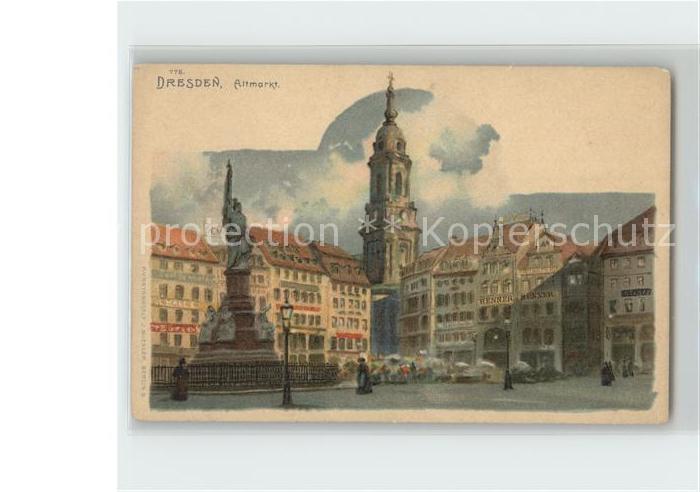DRESDEN Elbe Altmarkt