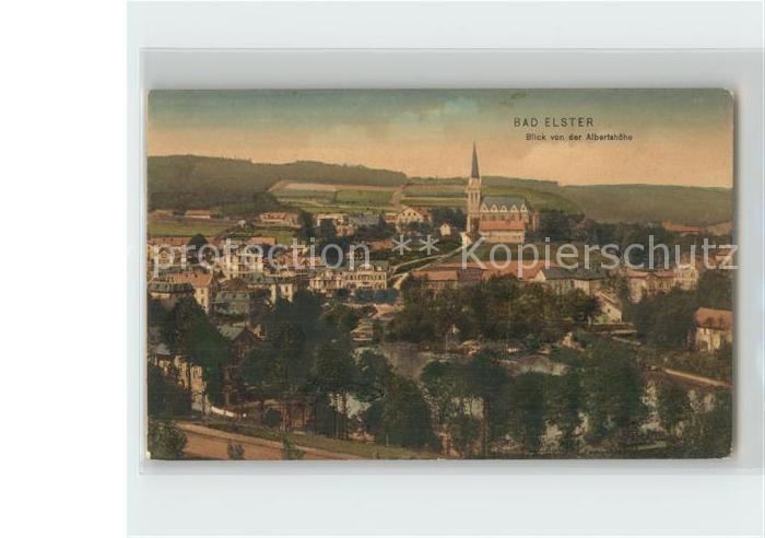 Bad Elster Blick von der Albertshoehe