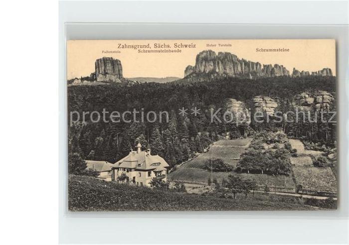 Zahnsgrund Schrammsteine Schrammsteinbaude