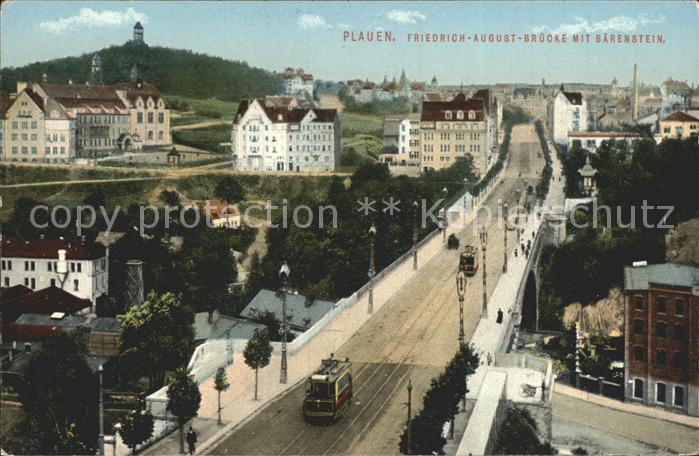 Plauen Vogtland Friedrich August- Bruecke Baerenstein