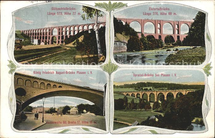 Plauen Vogtland Syratal- Bruecke Elstertalbruecke