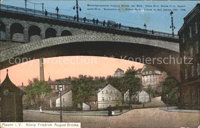 Plauen Vogtland Koenig Friedrich August- Bruecke