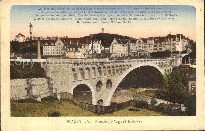 Plauen Vogtland Koenig Friedrich August- Bruecke