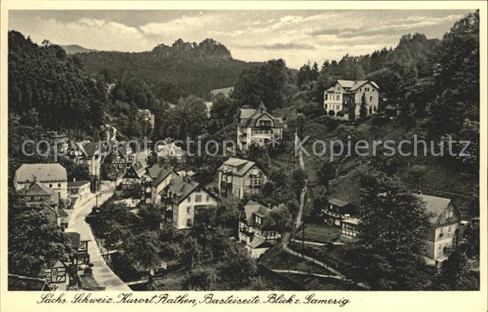 Rathen Saechsische Schweiz Basteiseite Gamerig