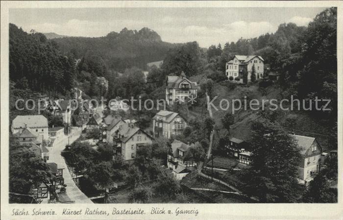 Rathen Saechsische Schweiz Basteiseite Gamerig