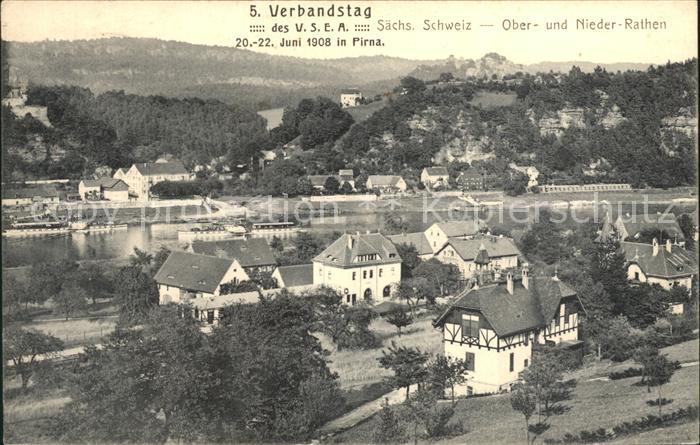 Rathen Saechsische Schweiz Stadtansicht