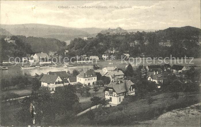 Rathen Saechsische Schweiz Stadtansicht