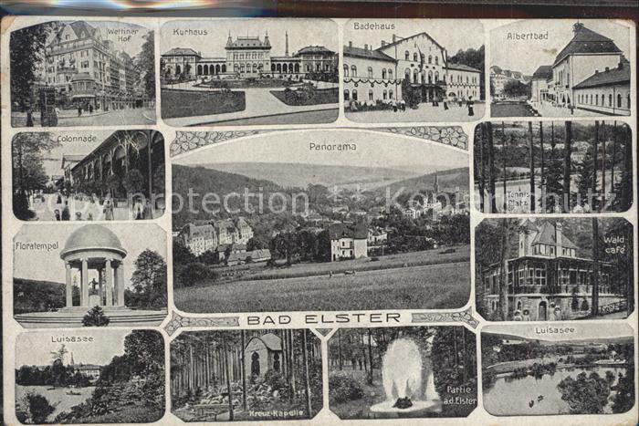 Bad Elster Luisasee Albertbad Wettiner Hof