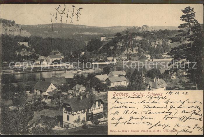 Rathen Saechsische Schweiz Stadtansicht