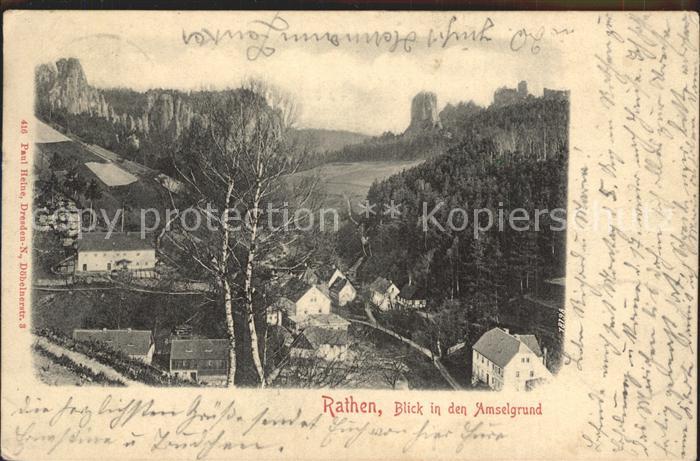 Rathen Saechsische Schweiz Amselgrund