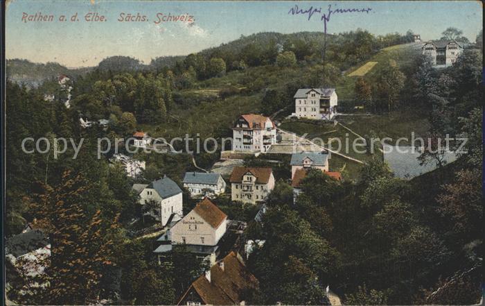 Rathen Saechsische Schweiz Teilansicht