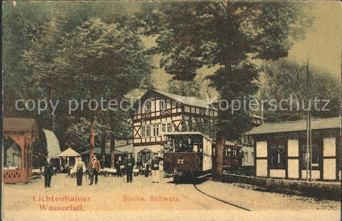 Bad Schandau Lichtenhainer Wasserfall Strassenbahn