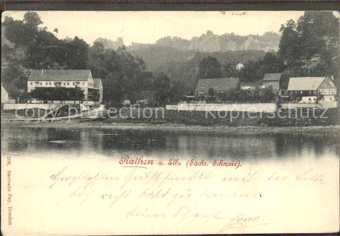 Rathen Saechsische Schweiz Elbe