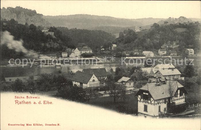 Rathen Saechsische Schweiz Elbe