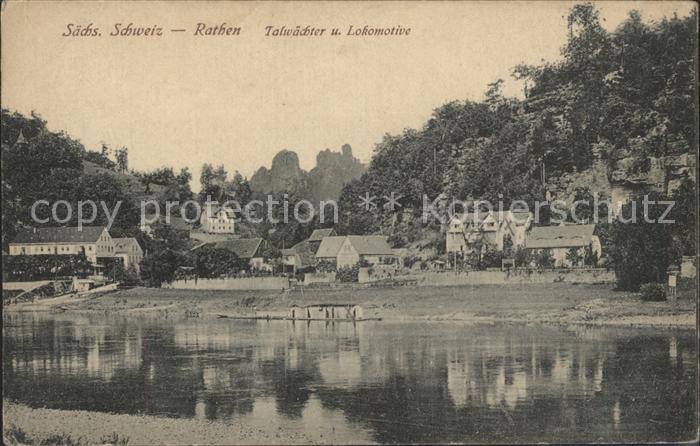 Rathen Saechsische Schweiz Talwaechter Lokomotive