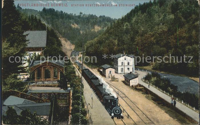 Jocketa Station Rentzschmuehle Steinicht Eisenbahn
