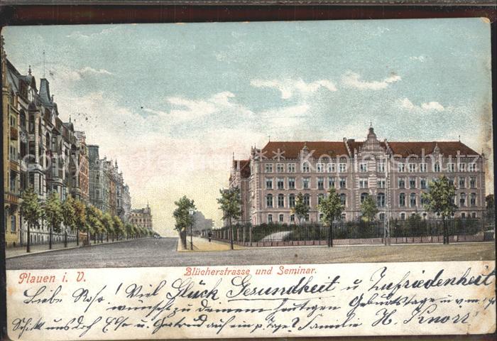 Plauen Vogtland Bluecherstrasse und Seminar