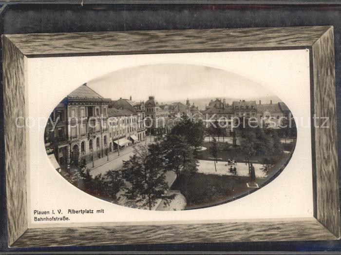 Plauen Vogtland Albertplatz mit Bahnhofstrasse