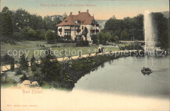 Bad Elster Albert Park Villa mit Carola Weiher Fontaene