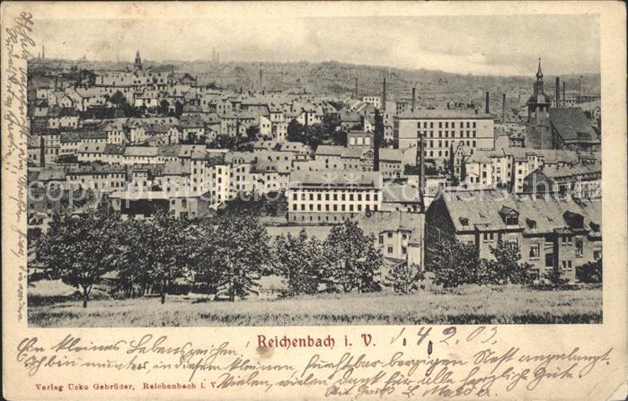 Reichenbach Vogtland Stadtblick