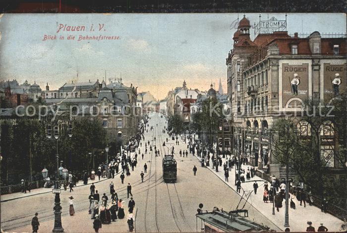 Plauen Vogtland Bahnhofstrasse Strassenbahn