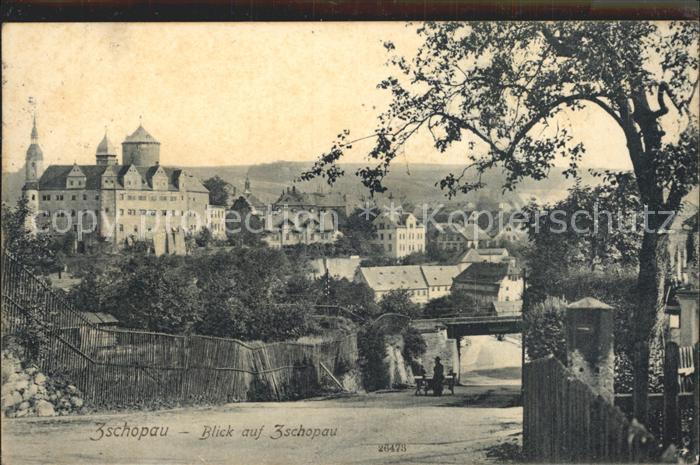 Zschopau Teilansicht Schloss