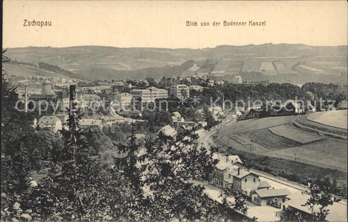 Zschopau Blick von der Bodenner Kanzel