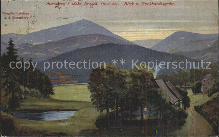 Auersberg Wildenthal Blick von Burkhardtsgruen