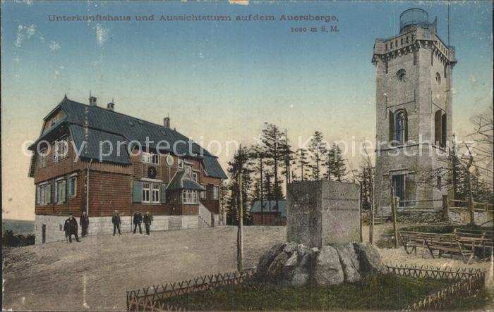 Auersberg Wildenthal Unterkunftshaus Aussichtsturm