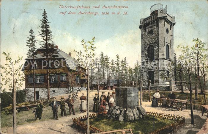 Auersberg Wildenthal Aussichtsturm und Unterkunftshaus