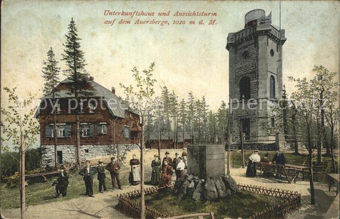 Auersberg Wildenthal Aussichtsturm und Unterkunftshaus